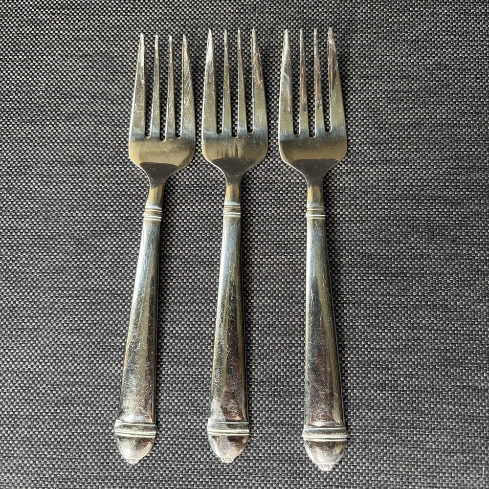 Towle Copenhagen Salad Forks Set of 3 Stainless 18/10